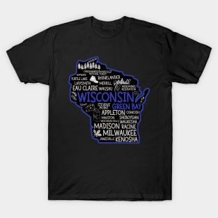 Green Bay Wisconsin cute Osseo, Kenosha, Racine, Appleton, Waukesha, Eau Claire T-Shirt